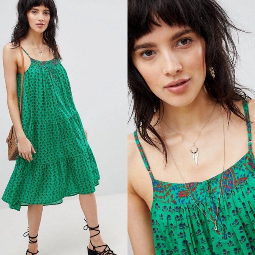 ba&sh Green Midi Dress - Picture 5 of 8